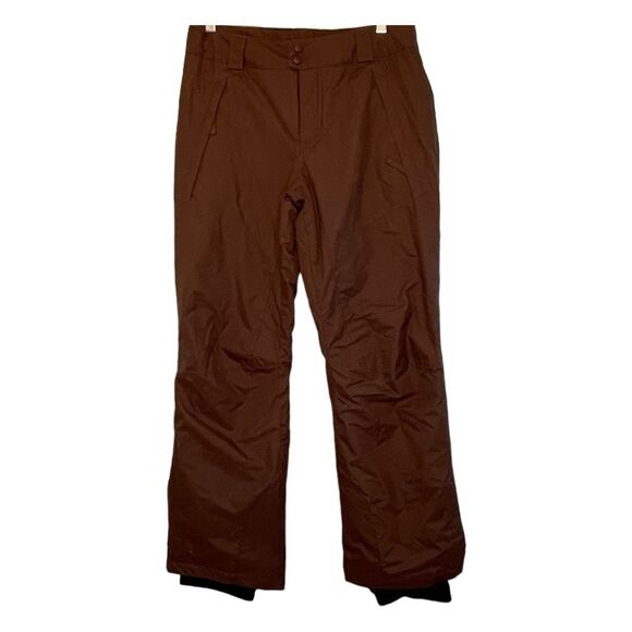 Columbia Omni-Sheild Snowboard Pants Brown Insulated Ski Snow Waterproof S - Picture 1 of 11